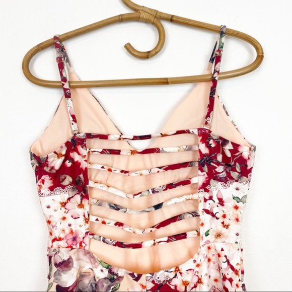 Rachel Rachel Roy | Floral Strappy Back One Piece Swim Suit Size L - Picture 7 of 9